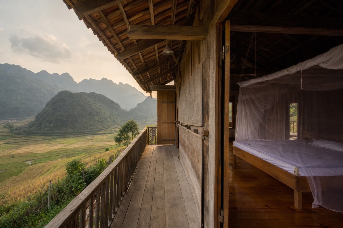 Traditional homestay in Ha Giang province, showing the local culture beyond the loop's motorbike route
