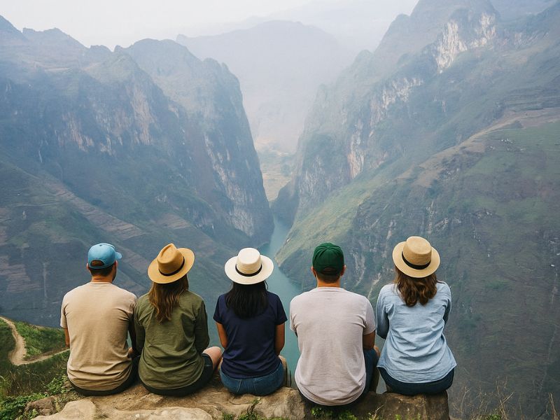 our team at the tour at Ha Giang Loop